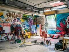 Interieur van Jachtzaal in Buurtcafé De Duinroos